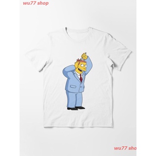 New Lionel Hutz Essential T-Shirt ผู้หญิง ดพิมพ์ลาย เสื้อยืดผ้าฝ้าย คอกลม cotton ความนิยม discount Unisex