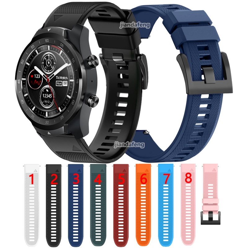 สปอร์ตซิลิโคนสายรัดพื้นผิวสำหรับ TicWatch Pro
