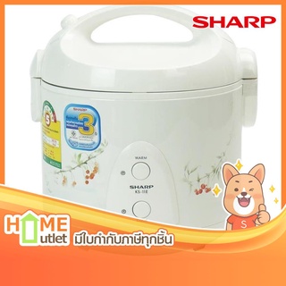 SHARP หม้อข้าวอุ่นทิพย์ รุ่นเดอลุกซ์ ขนาด1ลิตร ลายเชอร์รี่ รุ่น KS-11E CH (11751)