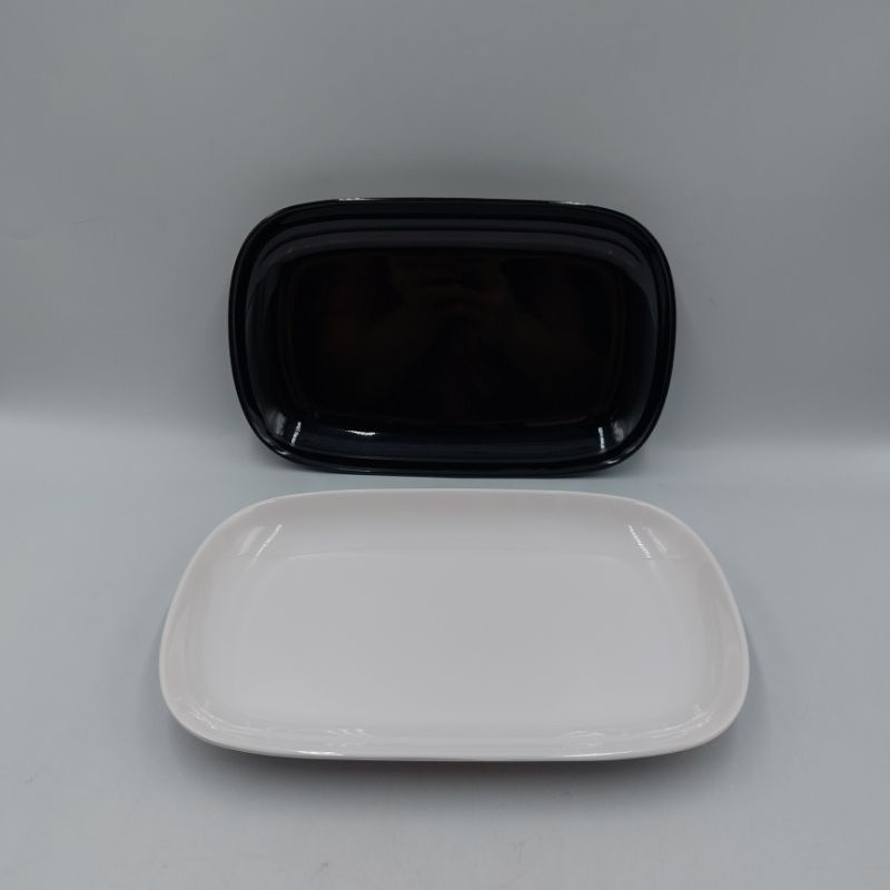 9.5นิ้ว จานเปล จานเมลามีน จานสี่เหลี่ยมมุมมน Siam Bestware บรรจุ1ใบ - รูปที่ 3