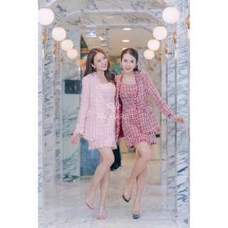พร้อมส่ง 💓2 color 💝สูทผ้าทวิต +เดรสแขนกุด 💘pachara