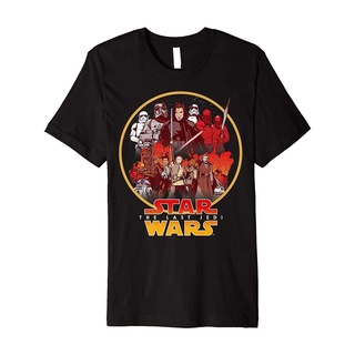 ผ้าฝ้ายคอกลมเสื้อยืด พิมพ์ลายการ์ตูน Last Jedi Rebel Cause Comic พรีเมี่ยม สําหรับผู้ชายfrom S-4XL