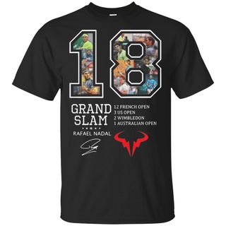 [S-5XL]Rafael Nadal 18 Grand Slam 12 เสื้อยืดลําลอง แขนสั้น สีกรมท่า สไตล์ฝรั่งเศส คลาสสิก ไม่ซ้ําใคร สําหรับผู้ชาย 4506