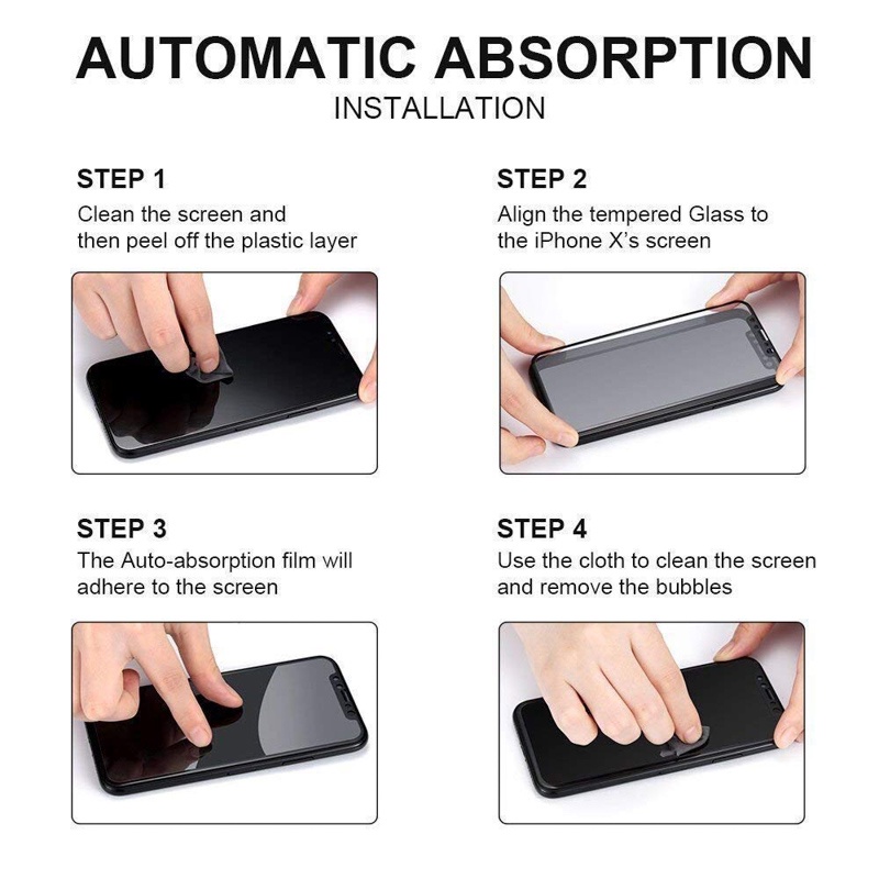 ฟิล์มกระจก เต็มจอ ใช้สำหรับ iPhone กันมองกันเสือก for iPhone 17 16 15 14 13 13 Pro Max 12 Pro Max 7 8 Plus X XR XS Max - รูปที่ 7