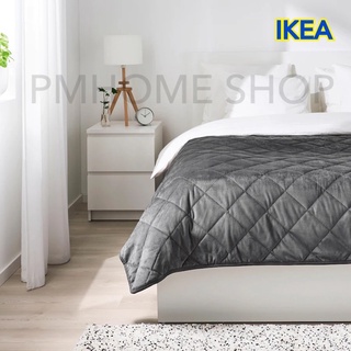 ผ้าคลุมเตียง คุณภาพดี 🌈มาใหม่ล่าสุด🌈 IKEA MJUKPLISTER Bedspread dark grey