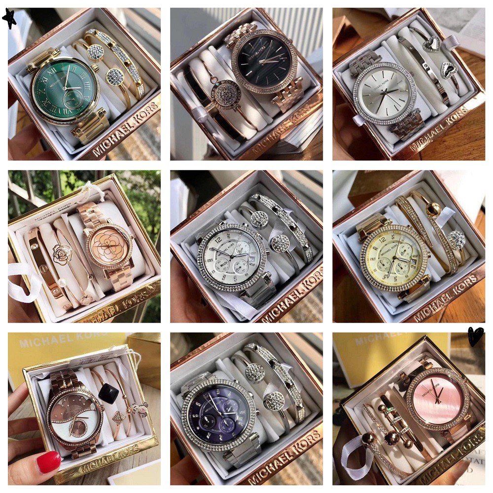 Michael Kors MK6065/MK3402/MK3190/MK3892/MK5353/MK5354/MK3757/MK6117/MK6402 Watch (แถมฟรี กำไลข้อมือ