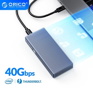 Orico Thunderbolt 3 Enclosure อะแดปเตอร์ M.2 PCIe NVMe SSD (M-Key 2280) External M2 PCIe พร้อมสาย Thunderbolt 3 0.5 ม. สําหรับ Mac PC