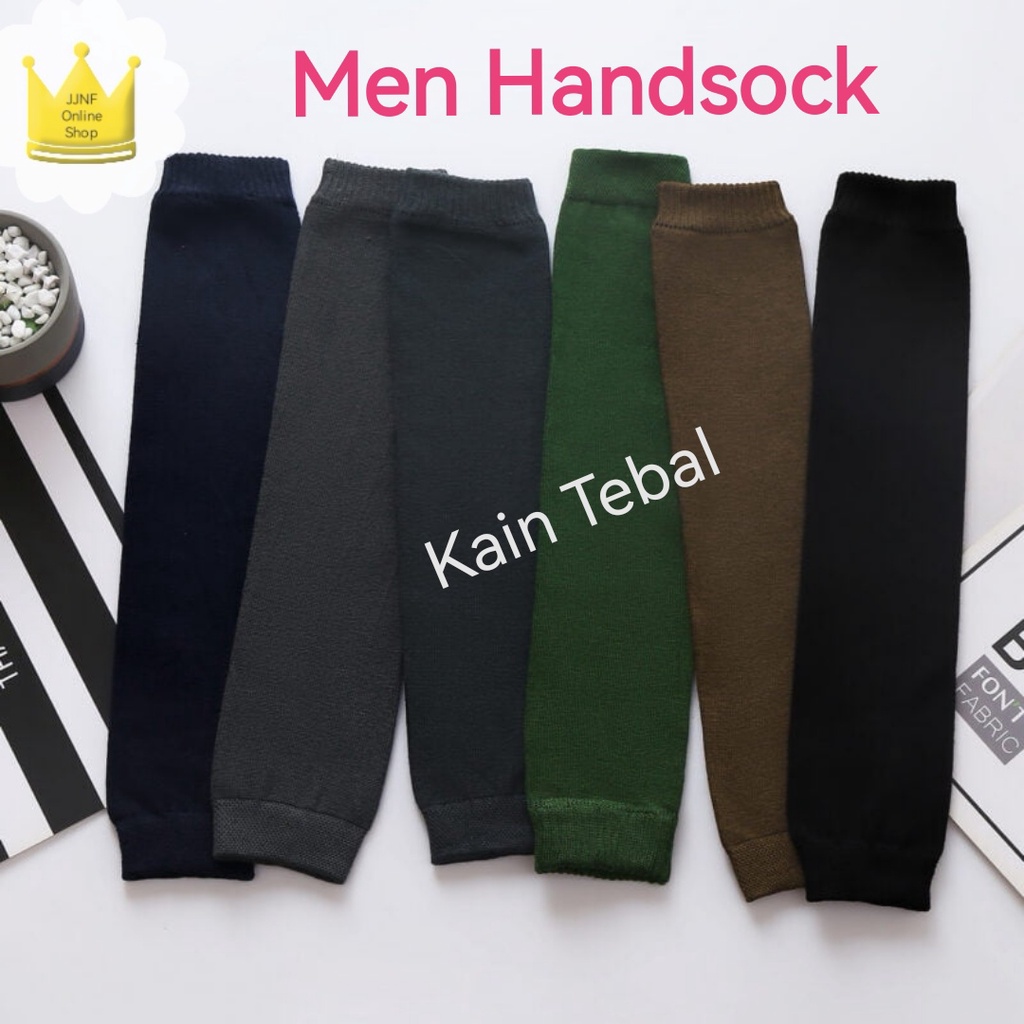 (Handsocks) Men LONG Cotton Kain Tebal Panjang Sarung Tangan Lelaki มอเตอร์ QSTAR สําหรับผู้ชายและผู