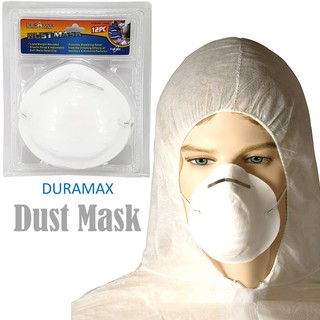 DURAMAX Dust Mask (12PCE) อุปกรณ์กันเชื้อโรคกันฝุ่นและน้ำสินค้าคุณภาพสูงจากต่างประเทศ