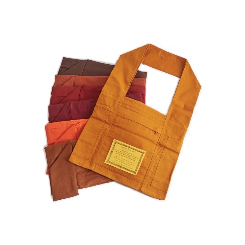 ย่ามพระ มีช่องเยอะ อย่างดี กระเป๋าพระ ถุงย่ามมีซิป - รูปที่ 3