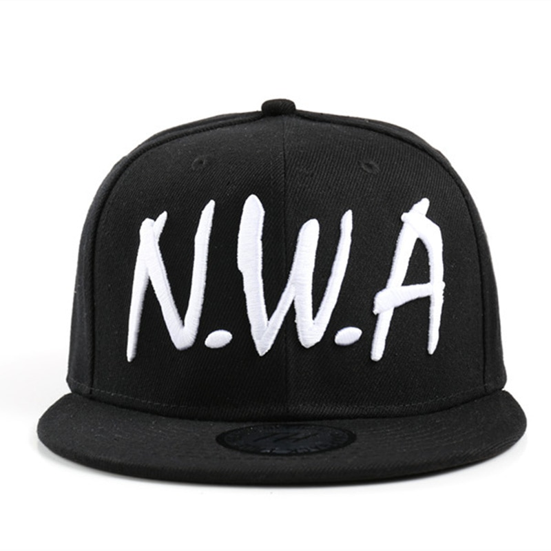 ใหม่ Compton Men & women Snapback Sport เบสบอลหมวก Vintage สีดํา NWA Letter Gangsta Hip-hop หมวก