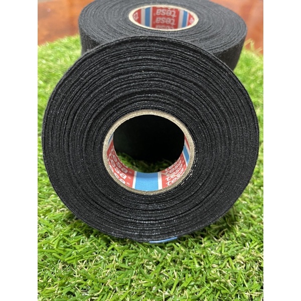 เทปผ้าพันสายไฟสีดำ เทปทนความร้อน เทปผ้าพันสายไฟ Tesa กว้าง 19 MM ยาว 25 M