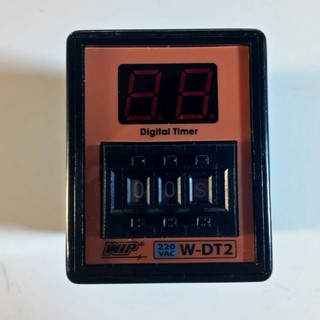 W-DT2 Digital Timer WIP  ตั้งเวลาได้ 0.01วินาที - 99ชั่วโมง  (แถมฟรี ฐาน Socket )