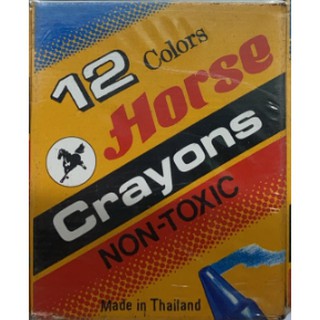 สีเทียน CRAYONS 12 สี ตราม้า ขนาดเล็ก