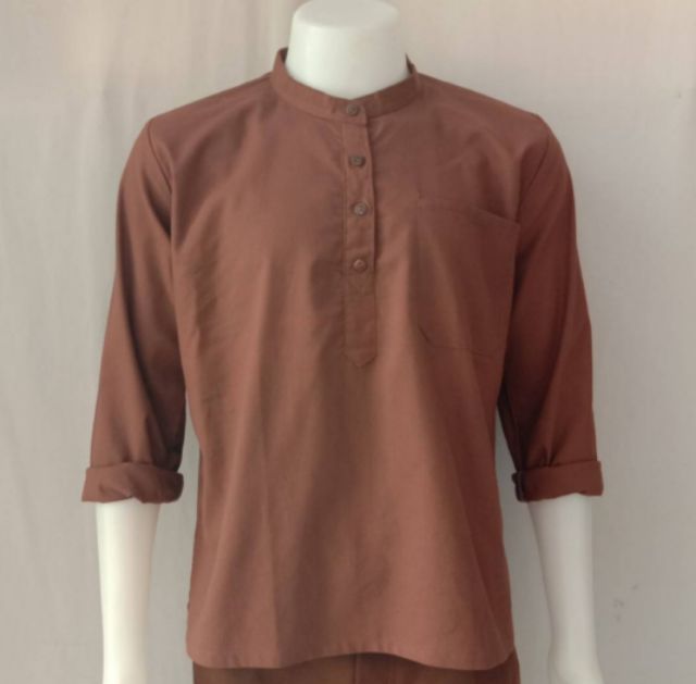 เสื้อพื้นเมืองชาย#เสื้อชายแขนยาว#เสื้อคอจีน#กระดุม4เม็ด - รูปที่ 6