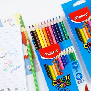 สีไม้ 12 สี COLORPEPS ด้ามเหลี่ยม Maped รุ่น CO/832062