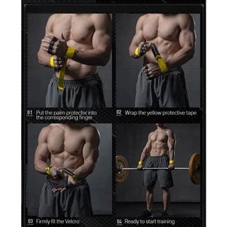 FITTERGEAR : FIRM ACT GLOVES ถุงมือออกกำลังกาย พร้อมสายรัดข้อมือ สำหรับ PULL-UPS & WEIGHT TRAINING