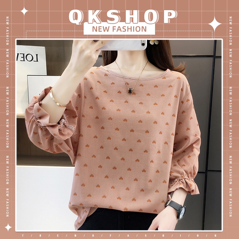 QKshop 🦌✨ น่ารักสดใสสุดสุดกับเสื้อ แขนสามส่วนดีไซน์จั๊มตรงแขนเสื้อน่ารักมากมีหลายสีให้เลือกสวยใส่ได้ทุกวันต้องรีบแล้วนะ🛒
