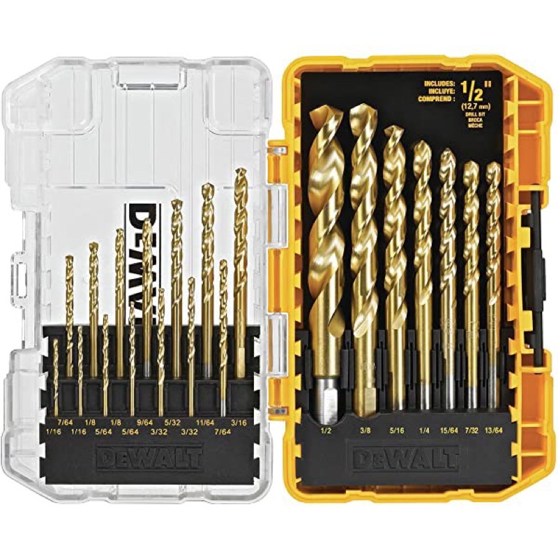 DeWALT DW1361 ชุดดอกสว่านไทเทเนียม 21 ชิ้น / ชุด รุ่น DW1361 สินค้ารองรับมาตราฐาน Dewalt ของแท้ พร้อ