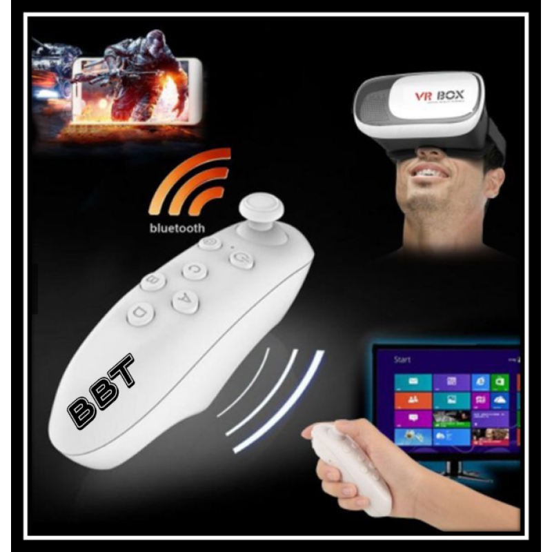 BBT VR Remotes Joystick bluetooth remote controller White / วีอาร์ รีโมทบลูทูธคอนโทล สีขาว VR-BRC