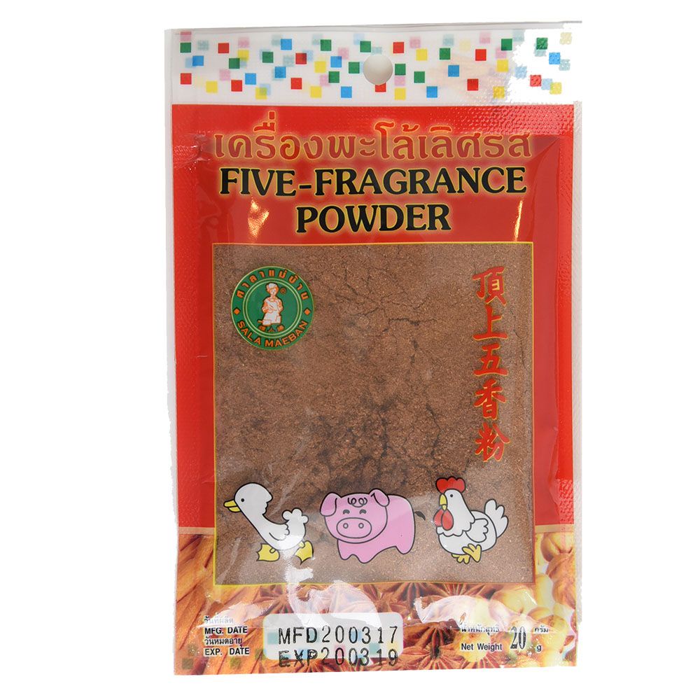 แพค 4 ห่อ Sala Maeban Five Fragrance Powder 20g ศาลาแม่บ้าน เครื่องพะโล้เลิศรส 20 กรัม