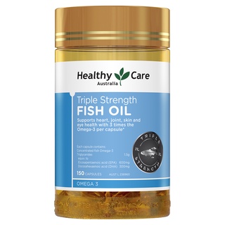 Healthy Care Omega 3 Triple Strength Fish Oil 150 Capsules น้ำมันปลา เข้มข้น 3 เท่าของสูตรทั่วไป