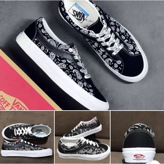 มาใหม่ รองเท้าผ้าใบ VANS : Style 36 (Bandana) – Black/True White ไซส์36-44 มีประกันสินค้า