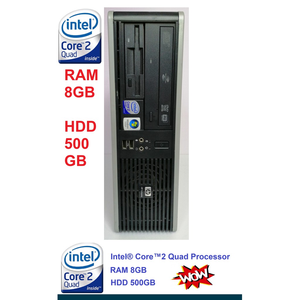 คอม HP Compaq dc7800-7900-6000 Small Form Factor PC Intel® Core™2 Quad Processor Q6600 RAM 8GB HDD 5