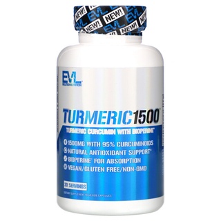 EVLution Nutrition Turmeric1500 90 VegCap