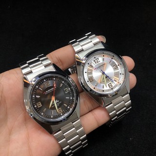 US SUBMARINEนาฬิกาข้อมือชาย เครื่องญี่ปุ่นQuartz Analog3เข็ม เข็มชั่วโมงและนาทีพรายน้ำ 30 มม.เรือนและสายสแตนเลส3ไมครอน