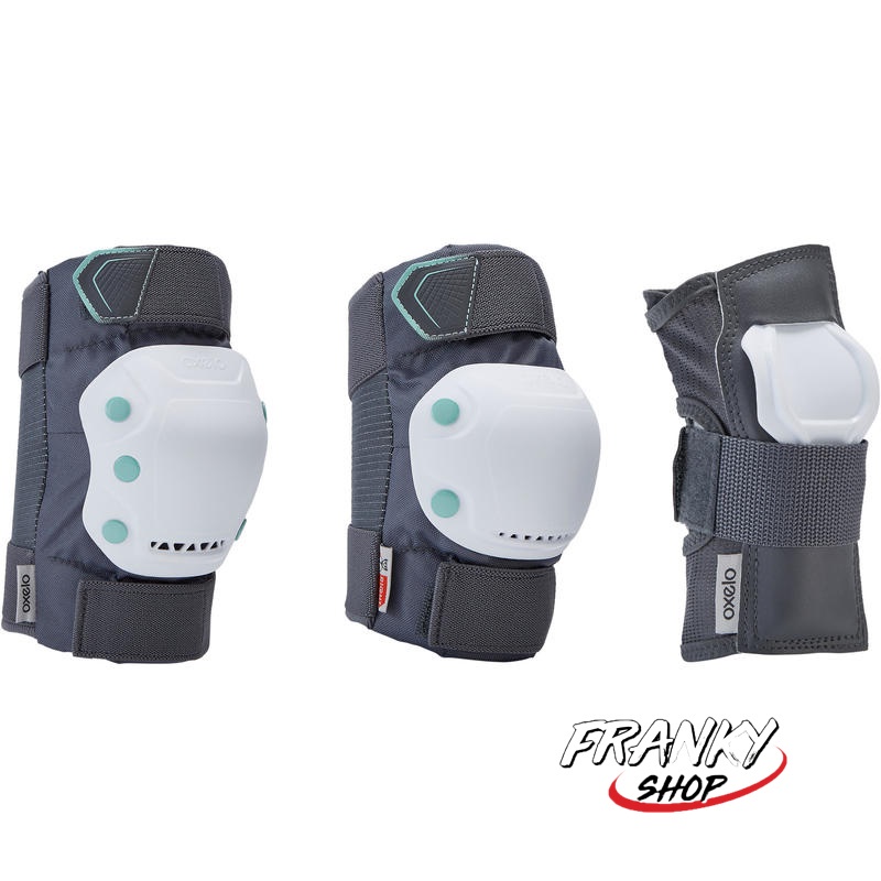 [พร้อมส่ง] ชุดอุปกรณ์ป้องกันอินไลน์สเก็ตสำหรับผู้ใหญ่ แบบ 3 ชิ้น Adult Inline Skate Protection Set