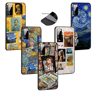 เคสโทรศัพท์มือถือนิ่ม ลาย Night Van Gogh สีดํา สําหรับ Samsung Galaxy S22 Plus Note 20 Ultra 10 9 8 Plus Lite DN74