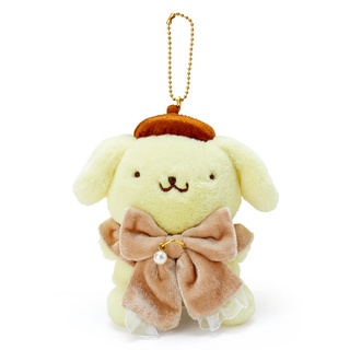 พวงกุญแจตุ๊กตา ลาย Pompompurin Theme Bow pn / Pompompurin