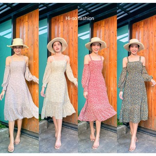 H572 เดรส ผ้าชีฟอง Hi-so fashion
