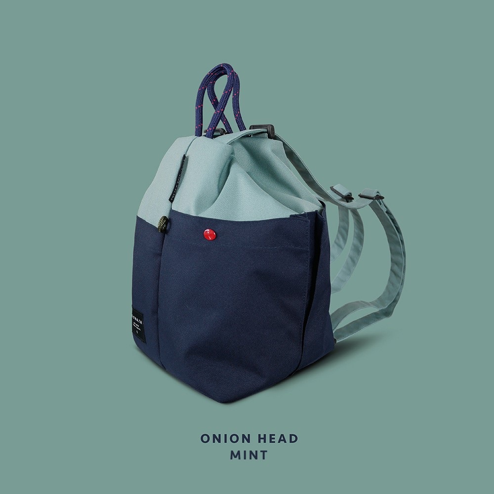 Onion head relife mint backpack กระเป๋าเป้ผู้หญิง รุ่นหัวหอม สีฟ้ามินท์