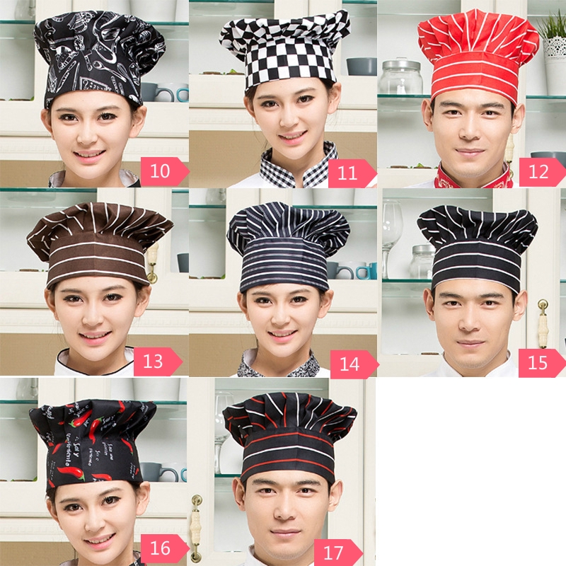 💥🇹🇭 จัดส่งจากกรุงเทพฯ💥Unifrom หมวกเชฟ ปรับได้ สําหรับเชฟโรงแรม ร้านอาหาร พนักงานเสิร์ฟ ห้องครัว - รูปที่ 3