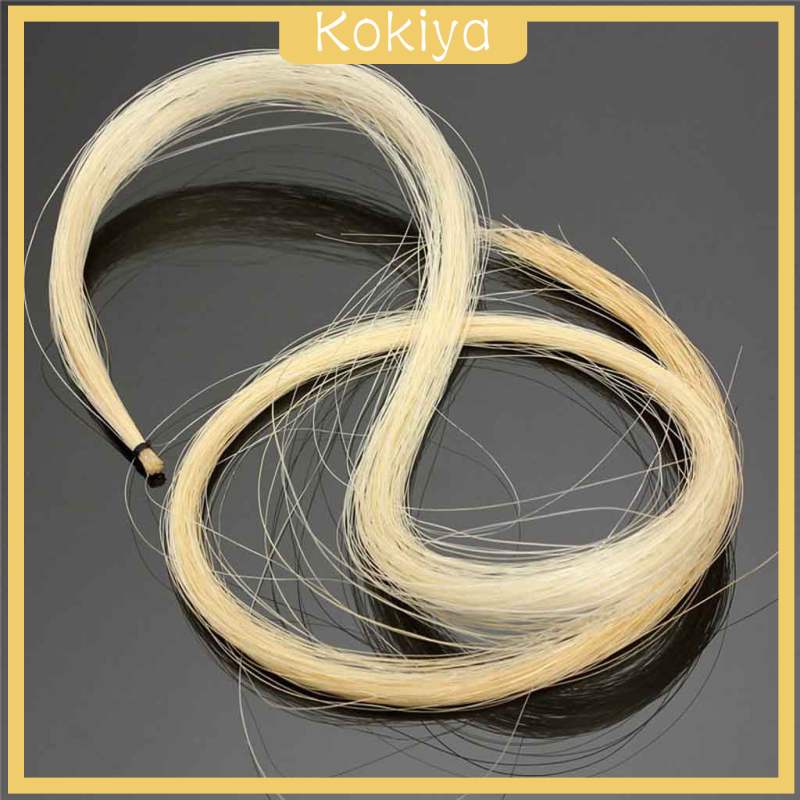 [KOKIYA] แฮงก์ออฟเรียลแฮร์ม้า สีขาว สําหรับไวโอลิน ไวโอลิน เชลโล เบส โบว์ 1 ชิ้น