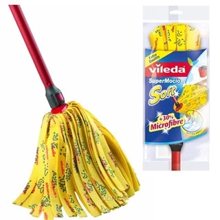 Vileda SuperMocio Soft วิเลดา ม็อบถูพื้นซุปเปอร์โมชิโอ ซอฟท์ ไม้ม๊อบ ไม้ม๊อบ ไม้ถูพื้น