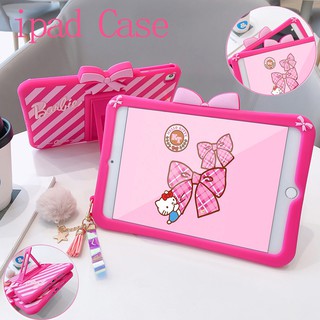 เคสซิลิโคน แบบนิ่ม ลายการ์ตูนบาร์บี้ For Apple iPad 10.2 Gen9 Gen8 Gen7 Gen6 Pro 11 2020 2021 10.5 9.7 2018 2017 Air 4 3 2 ipad9 iPad5 iPad6 mini6 mini 1 2 3 4 mini5 Cartoon Barbie doll shell Soft TPU Silicone Case