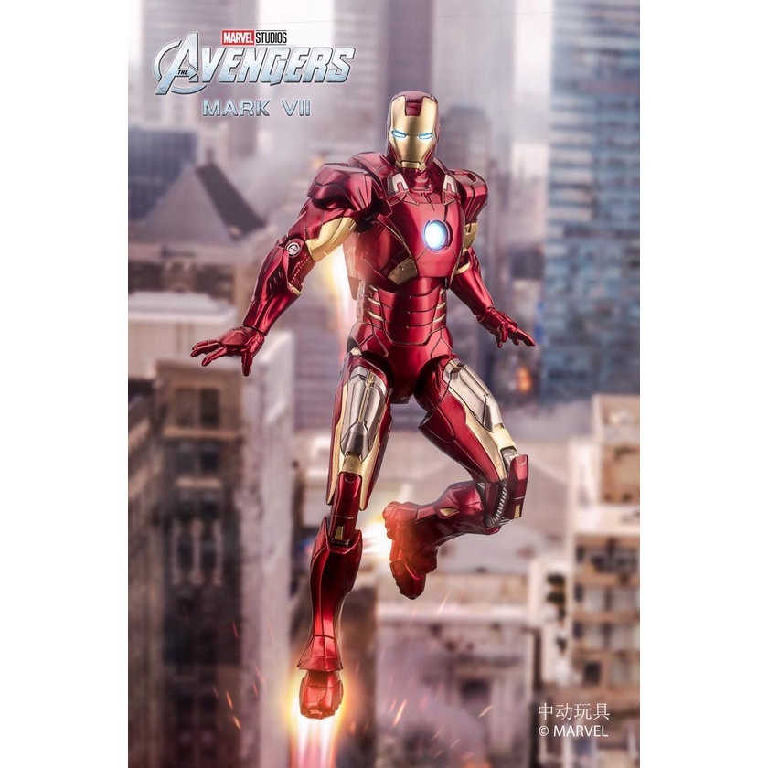 IRON MAN MK 7 Mark VII ZD TOYS (แท้)110 Action Figure 18 cm