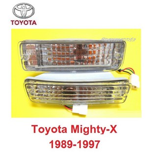 3สายไฟ! ไฟหรี่กันชน TOYOTA HILUX MIGHTY-X LN85 RN85 RN90 1989-1995 โตโยต้า ไมตี้เอ็กซ์ ไฟตัดหมอก ไฟกันชน ไฟหรี