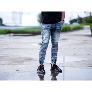 Snow blue Jogger Denim ส่งฟรี (28-48)