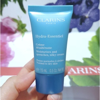 เจลครีมบำรุงผิวหน้าแห้ง แท้💯%Clarins Hydra-Essentiel Silky Cream 15ml. มีฉลากไทย