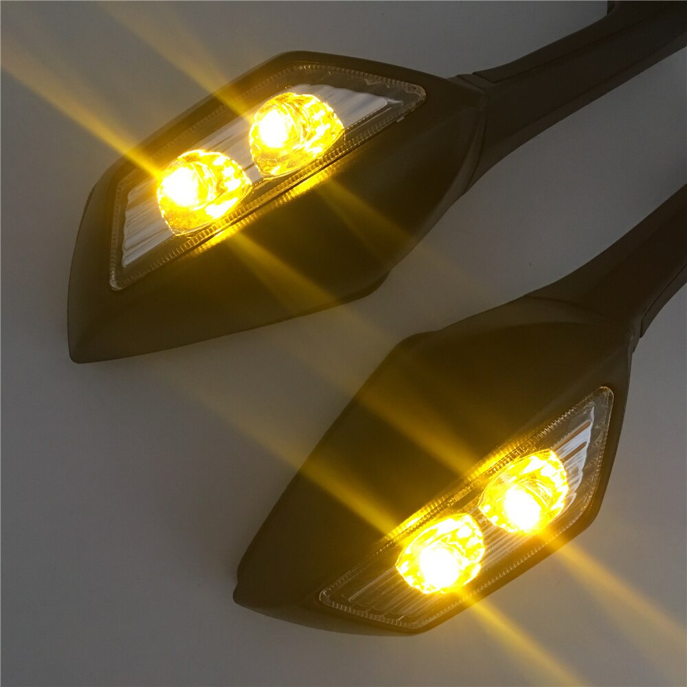 กระจก ZX10R กระจก led ในตัว kawasaki zx10r ติดตั้งสําหรับ R15 R125 R25 R3 R6 R7 R9 R1 CBR ZX10R Ninj