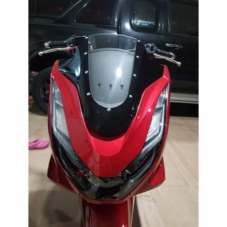 ชิวแต่ง Pcx160 ทูโทน สีดำ/ใส