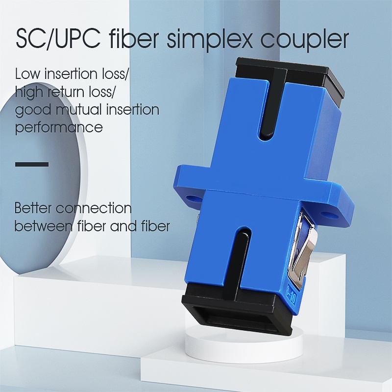 Free Shipping 300/bag SC APC Simplex mode Fiber optic Adapter SC APC Optical fiber coupler SC Fiber 