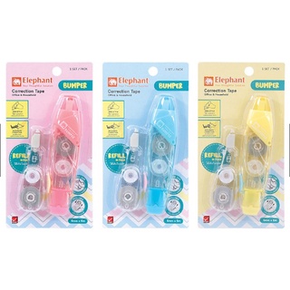 เทปลบคำผิดตราช้าง รุ่น Bumper 5mm.x6m.