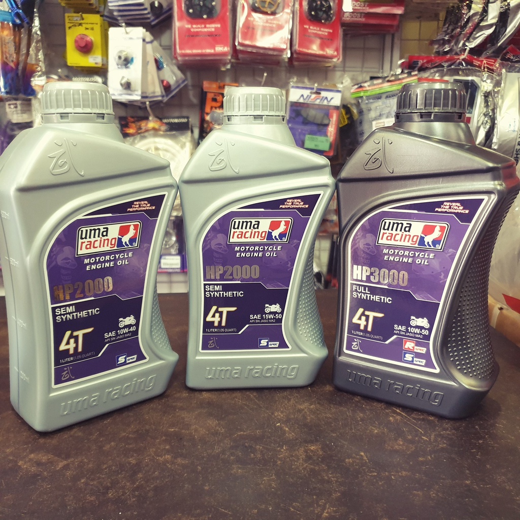 UMA RACING ENGINE OIL 4T Y16 Y15ZR LC135 FULLY SYNTHETIC & SEMI SYNTHETIC 10W50/10W40 100 UMA RACING