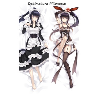 ปลอกหมอน คอสเพลย์ การ์ตูนญี่ปุ่น Overlord Albedo Lupusregina Dakimakura ขนาด 60x180 ซม.