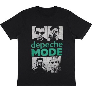 ผ้าฝ้ายแท้เสื้อยืด พิมพ์ลาย Band DEPECHE MODE | เสื้อยืด พิมพ์ลาย BAND VINTAGE | เสื้อยืด สีดํา สําหรับผู้ชายS-5XL